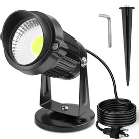 OurLeeme Spot Lights Outdoor - 6W 120V Waterproof Outdoor Spotlight for Yard Landscape Lighting, Mini LED Spotlight Uplighting Indoor Plant Spotlight, Accent Lights for Outdoor (Cool White)