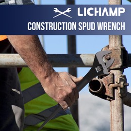 Lichamp 12-Inch Adjustable Construction Spud Wrench
