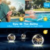TIALLY Fairy Floating Pool Lights Solar Powered - 14" Inflatable