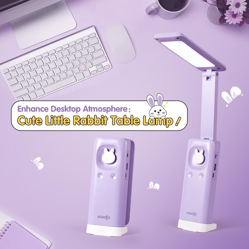 VAVOFO Battery Operated Lamp Rechargeable Lamp Foldable & Portable Light,15