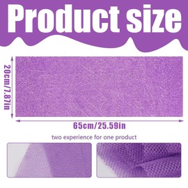 GXGM 2 Stück Netz Schwamm Peeling Netz Körper Wäscher Bad Lappen Waschlappen Dusche Körper Rücken Wäscher Haut Glatter für Heim Gebrauch (Rosa und Lila，20 * 65cm)