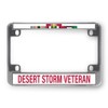 Sign Destination Metal Bike License Plate Frame Desert Storm Veteran