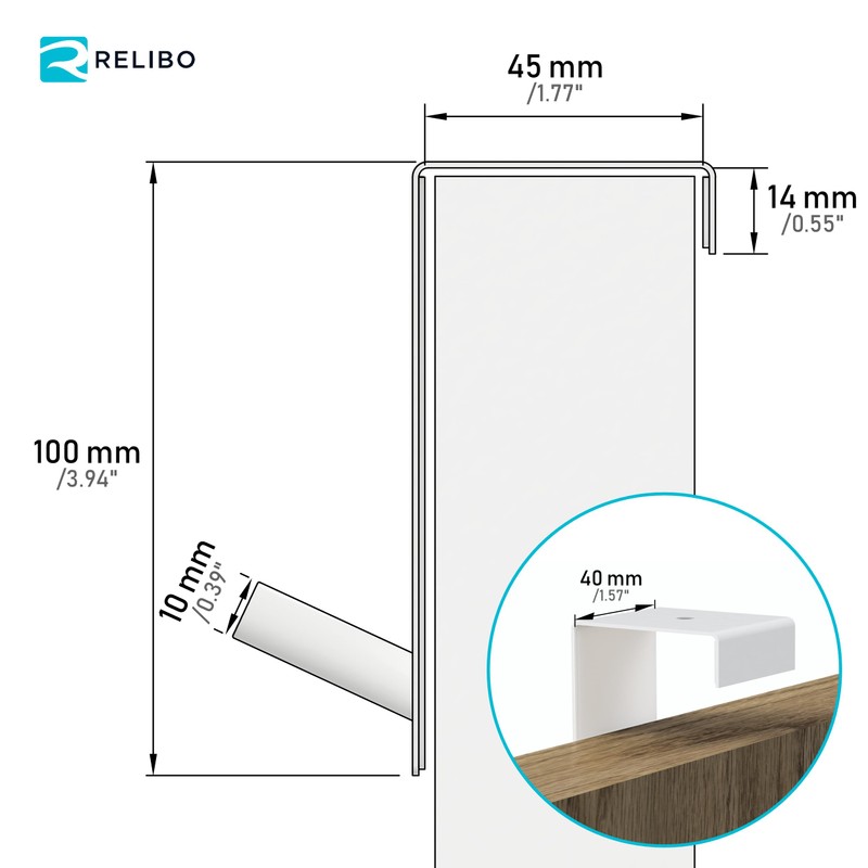 RELIBO® Flipchart Door Hook, Space-Saving & Mobile Alternative to Flipchart