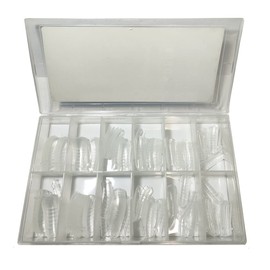 Nail Tips, Foam, Set of 120, Extending, Acrylic, Polygel, Foaming (Type 4)