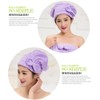 NEEVAS Lovely Bowknot Hair Turban Quickly Dry Hair Hat Towel