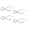QUARKZMAN Pack of 4 925 Sterling Silver Pinch Bail, 16