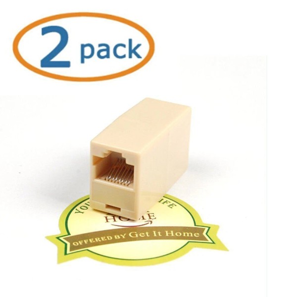 Generic 2 X RJ45 Female Cat5e Ethernet Network Connector Adapter