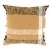 SARO LIFESTYLE Maxi Plaid Pattern Poly Filled Throw Pillow