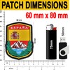 Patch PVC SPAGNA Fosforescente Patch 3D PVC Scratch Hook Loop