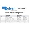 Rolyan D-Ring Wrist Brace with MCP Support, Left, Medium, Immobilization