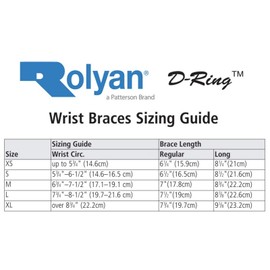 Rolyan D-Ring Wrist Brace with MCP Support, Left, Medium, Immobilization Recovery Aid for Wrist Joints and Muscles, Restricts Movement in The Wrist and Promotes Range of Motion in Fingers