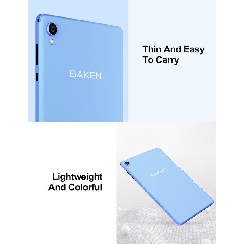 BAKEN 10 Inch Tablet, Android 12 Tablets, 4(2+2) GB RAM,