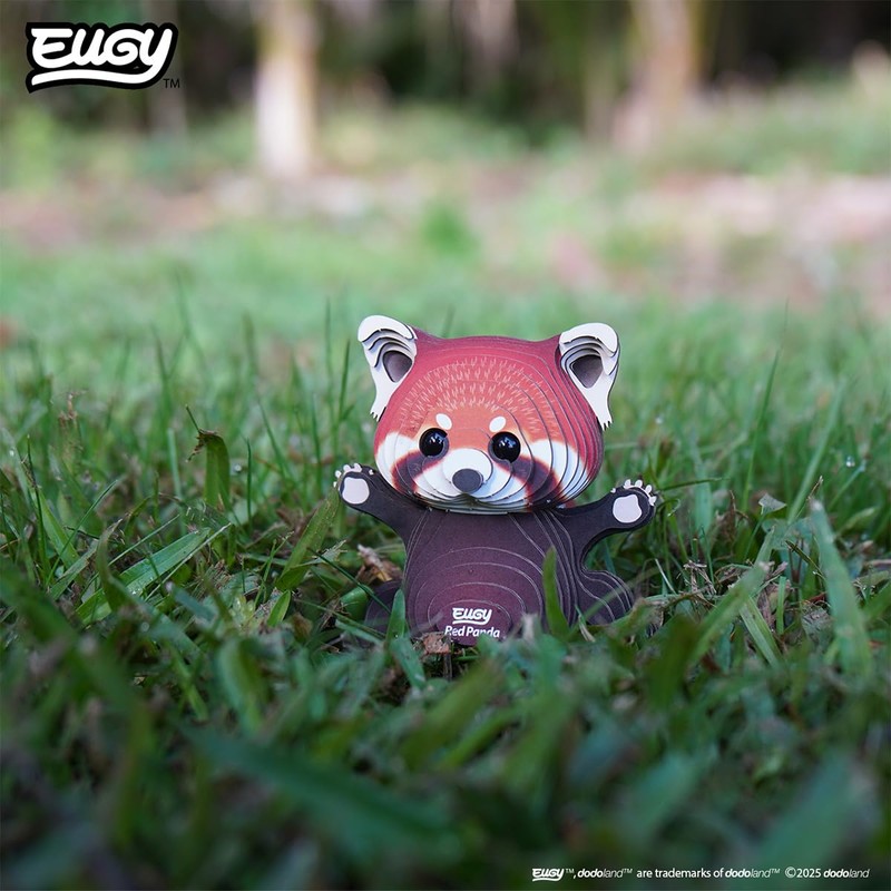 EUGY 126 Red Panda 3D Puzzle - 44 Piece Eco-Friendly
