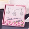 Bridesmaid Jewelry Gifts Set for Wedding, Pear Cubic Zirconia Gemstone