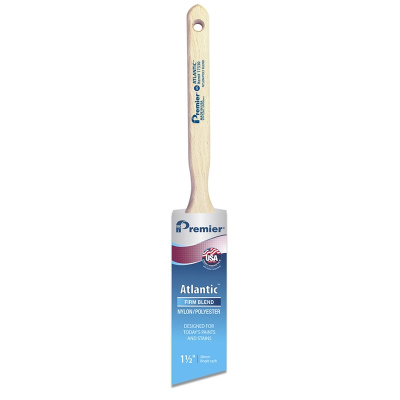 1-1/2” Premier 17330 Atlantic Nylon/Poly Angle Sash Paint Brush