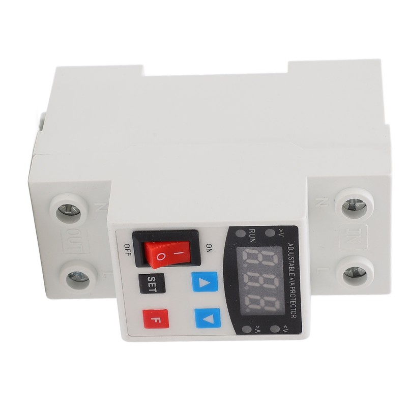 Over Under Voltage Protector Adjustable Digital Display Voltage Current Protective