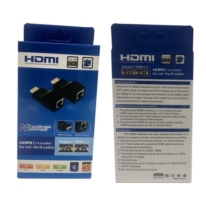HDMI Extender HDMI to RJ45 HDMI Extender HDMI Transmitter Receiver
