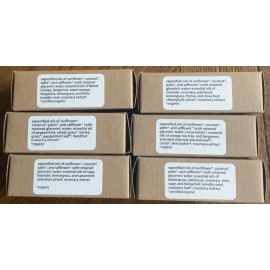 Begonia Botanicals Soaps 6 Bar Assortment Pack 4 Oz Bars Organic Ingredients