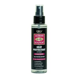 Wonder Wig Solution Heat Protectant Spray 3.38oz - Protect the Wig from Heat Damage with Silk Protein Infused Formula, Frizz Control, Adds Shine, Thermal Heat Protectant, Safe for All Hair Types