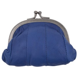 100% Leather Small Change Purse with Clasp BL