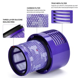 V10 Vacuum Filters Replacement for Dyson V10 Cyclone series, V10 Absolute, V10 Animal, V10 Total Clean, SV12, Dyson V10 Filter Parts HEPA Pre Filter Replaces Part # 969082-01