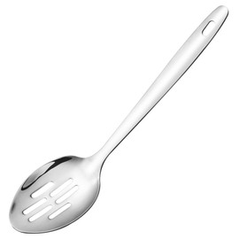 1 Pcs Slotted Soup Spoon Stainless Steel Cooking Kitchen Serving Spoon with A Long Handle, 12.2inch/31cm for Cooking Dining Home Kitchen Tool