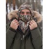 3 Pieces Camo Balaclava Hunting Face Mask Sherpa Hood Windproof
