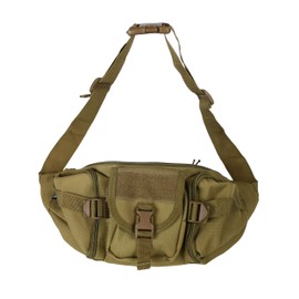 OSAGE RIVER Fishing Tackle Bag, Waist Fanny Pack Portable Storage, Crossbody Sling Bag, Khaki