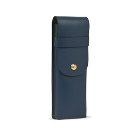 Betterday Studio - Leather Pen Case - Slim Fountain Pen Leather Case, Pouch & Organiser, Aesthetic Pen Case, Office Desk Accessory, Pencil Case, Portable Case, Pen Case for Adults (Blue)