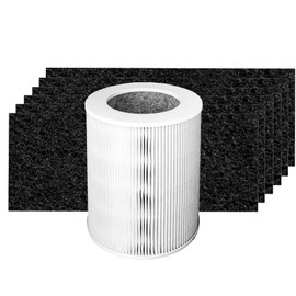 HP670 Replacement Filter H-HF670-VP Filter For Hunter HP670 Air Purifier, 1 Pack H13 True Hepa and 6 Pack Activated Carbon Pre-Filter