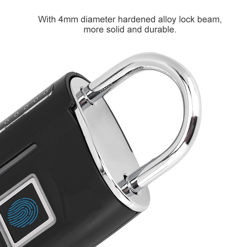 Smart Fingerprint No Password Unlock Padlock Customs Lock for Suitcase