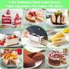 Suuker Cake Cutter, Stainless Steel Cake Knife and Server with