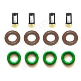 Fuel Injector Repair Kit Filters, Upper & Lower O-ring for Nissan Altima and Sentra