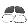 Unbranded Black Front Speaker Mesh Grill Covers For Harley Road