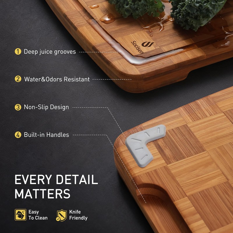 Extra Large Bamboo Wooden Cutting Board Wood Cutting Boards for
