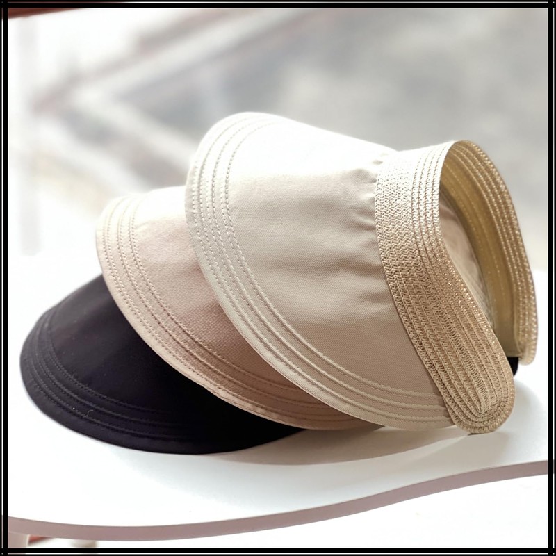 [ホワイトファング] サンバイザー 帽子 カジュアル UVカット 日焼け防止 おしゃれ アウトドア レディース CZA108(ベージュ)