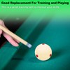 YGCQFH 2PCS Snooker Training Balls with Red Dots – 52.5mm/2.1in