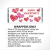 Valentine's Day Candy Wrapper, Hearts, Chocolate Bar Labels, Kids Class
