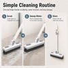 180° Rotating Gap Cleaning Tool with V-Shaped Bristles and Squeegee