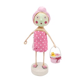 ESC and Company Lori Mitchell Spring Summer Spa Day Mother's Day Girl Figurine, 6.75 Inches, Multicolor