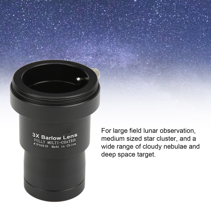 3X Magnification Lens 1.25inch Eyepiece Lens with T2 Photography Thread