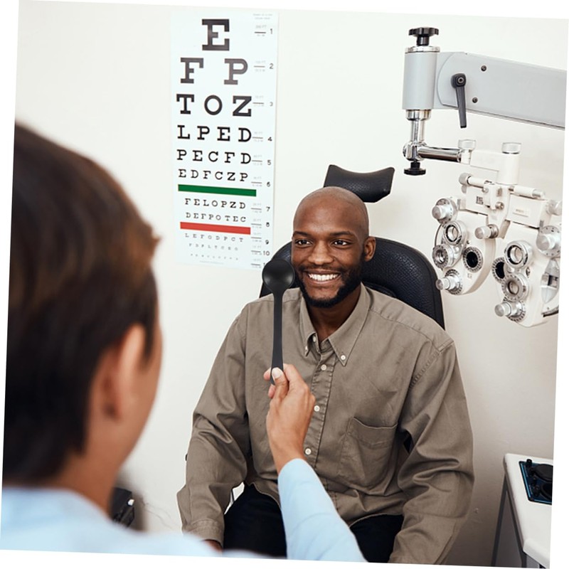 Baluue 2sets Handheld Plastic Eye Occluder Eye Exam Tool Portable