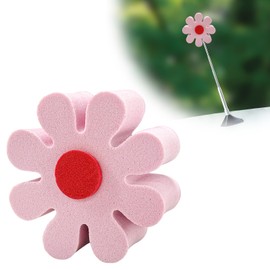 ZNDAW Daisy Car Antenna Topper, EVA Foam Daisy Antenna Decoration Rearview Mirror Dangler, Automotive Roof Toppers Lovely Flower Aerial Ball Cute Dashboard Accessory for Women Men (Pink)
