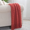 BOURINA Textured Solid Soft Sofa Throw Couch Cover Knitted Decorative