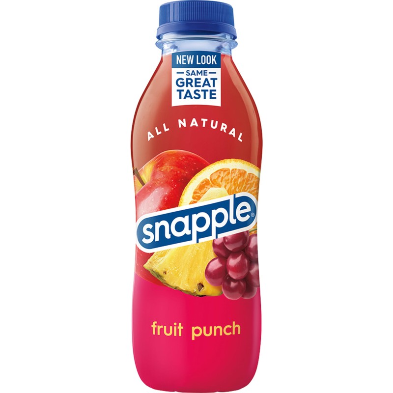 Snapple Fruit Punch Juice Drink, 16 fl oz recycled plastic