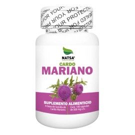 Cardo Mariano, 100 Cápsulas, Calidad Premium Sabor Natural