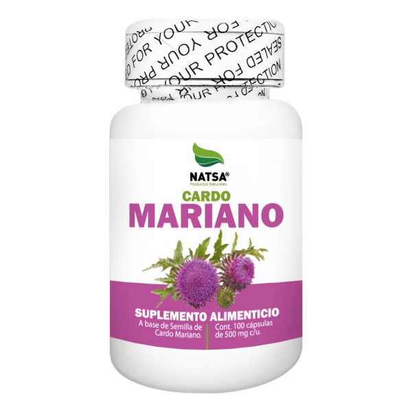 Cardo Mariano, 100 Cápsulas, Calidad Premium Sabor Natural