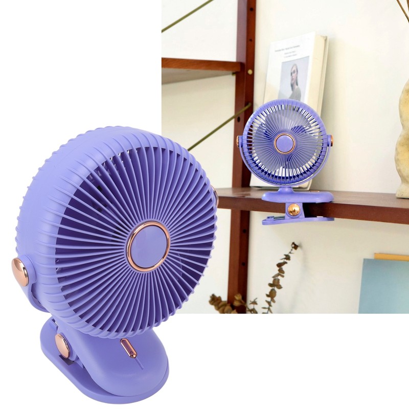Desk Clip On Fan 3 Wind Speed Safe Design Compact