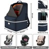 Car Seat Travel Bag,Padded Car Seats Backpack with Steel Cable