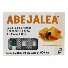 Abejalea 30 Cápsulas Jalea Real Liofilizada Con Vitaminas Y Sabor Sin Sabor